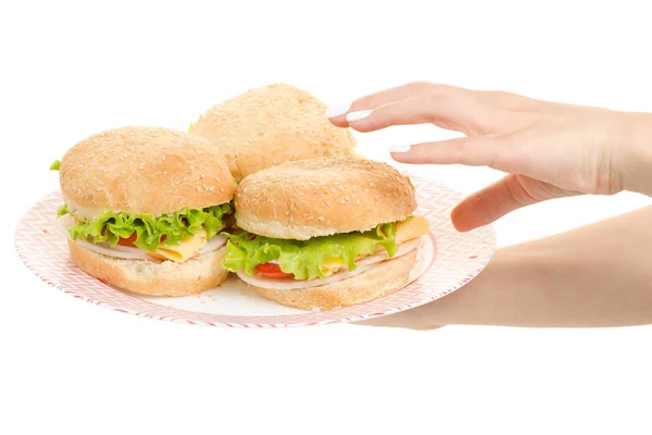 Heiße Cheeseburger im Glas — Stockfoto