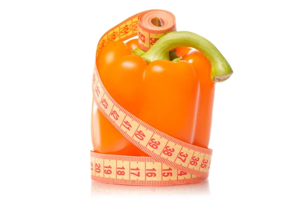 Pomerančový pepř zelenina centimetr — Stock fotografie