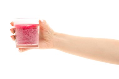 Bir cam bir elinde mum