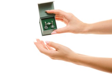 Yeşil kuvars eller jewerly Hediyelik yeşil taşlı küpe ve yüzük ayarla