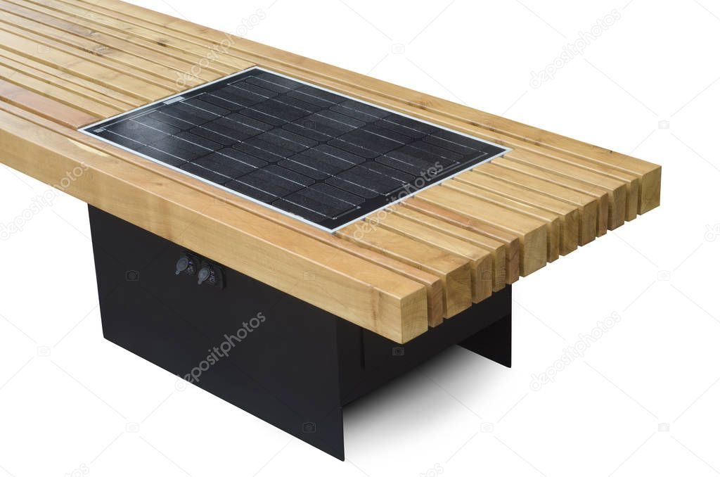Bench with solar battery