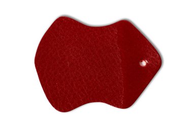 Parça kırmızı deri desen