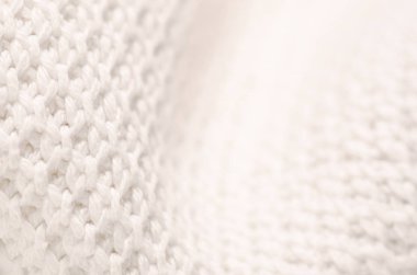 Yün kumaş beyaz makro fotoğraf