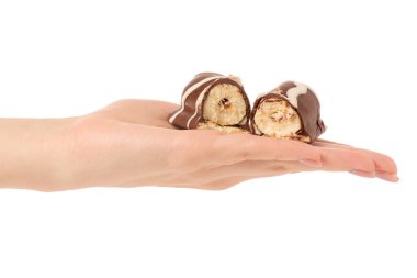 Süzme peynir lor çikolata sır el