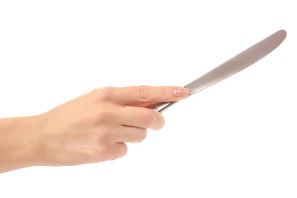 Tabell-kniv i hand — Stockfoto