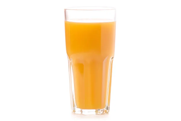 Een glas sap van een sinaasappel perzik mango — Stockfoto