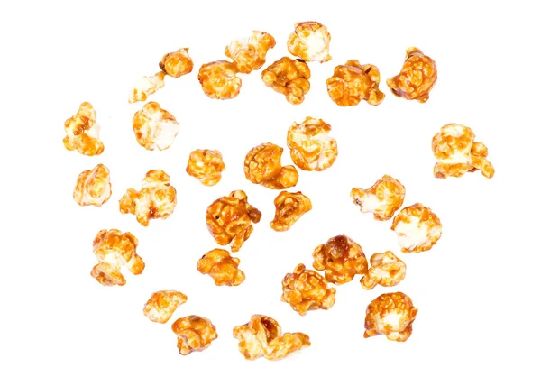 Karamell popcorn háttér — Stock Fotó