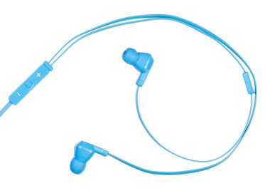 Mavi kulaklık yalıtım