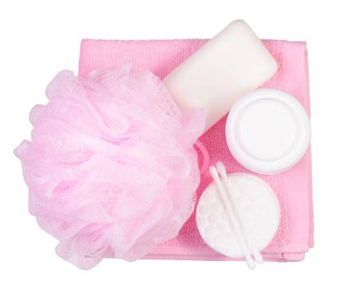 Banyo sabun krem sünger banyosu yastıkları pamuk havlu için ayarla