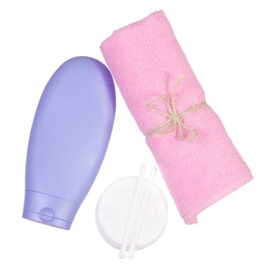 Pamuk losyon yastıkları spa güzellik havlu