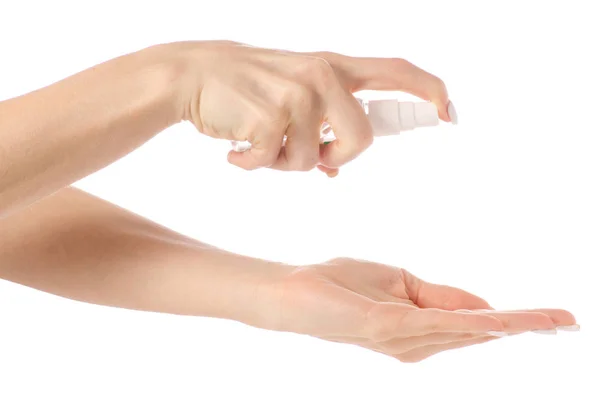 Spray antibatterico per le mani antisettico per le mani — Foto Stock