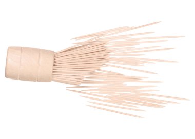 Bir varil içinde kürdan içinde bir ahşap kutu