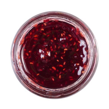 Bir kavanoz ahududu reçeli