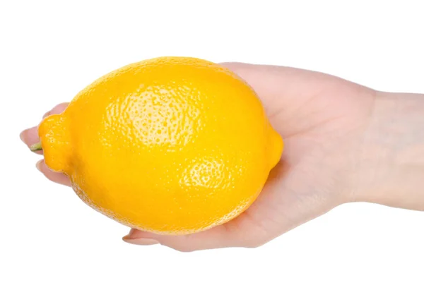 Citron i hand — Stockfoto