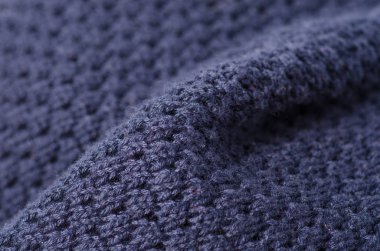 Mavi kumaş giyim makro