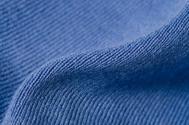 Mavi kumaş giyim makro