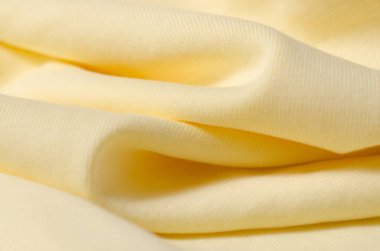 Sarı kumaş giyim makro