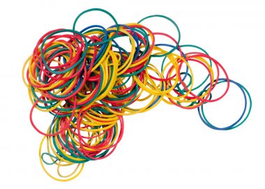 Kırtasiye çok renkli lastik bantlar