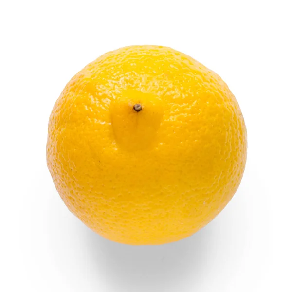 Lemon på vit bakgrund isolering — Stockfoto