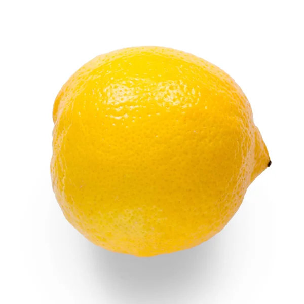 Lemon på vit bakgrund isolering — Stockfoto