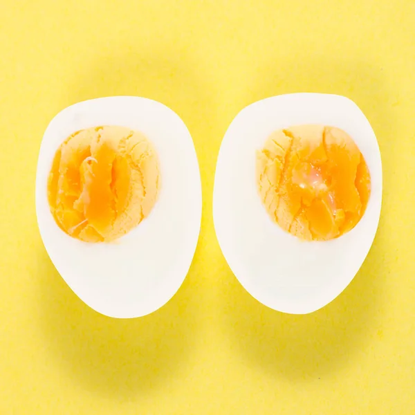 Kokt ägg isolering — Stockfoto