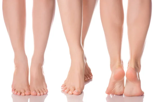Установить женские ноги ноги с разных направлений медицины красоты здоровья — стоковое фото