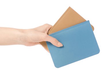 İki günlük defter elinde