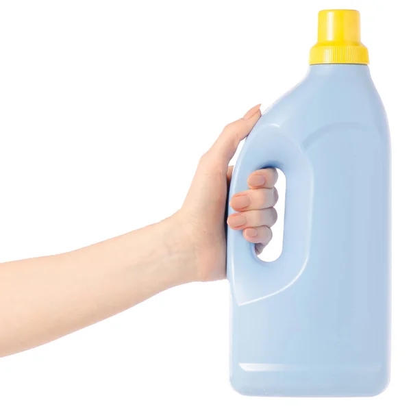 Frasco de plástico para detergente líquido para ropa en gel de mano — Foto de Stock