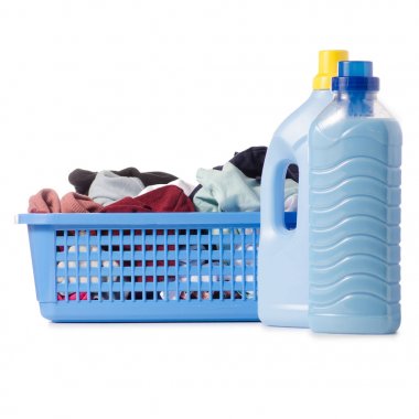 Çamaşır sepeti kirli temiz sıvı toz saç kremi yumuşatıcı şişe yıkama