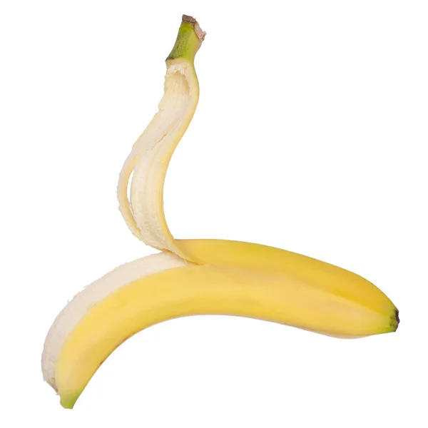 Banana open skin — Stock Photo, Image