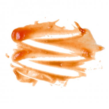 İzole kırmızı ketçap sıçraması