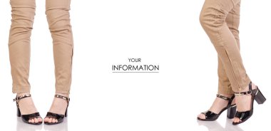 Klasik pantolon siyah Lake Ayakkabı Klasik tarzı moda güzellik salonu kadın bacaklarını açıp set desen satın 