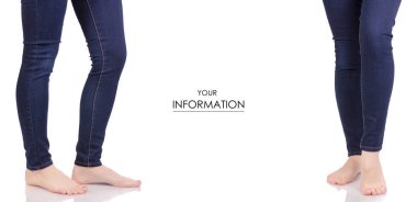 Mavi jeans güzellik moda salonu kadın bacaklar kıyafetleri set desen satın