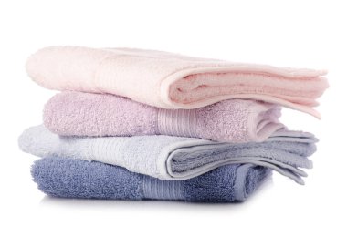 Bir sürü havlu pembe mavi