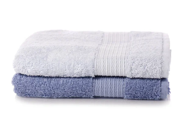 Un ensemble de serviettes empilables bleu — Photo