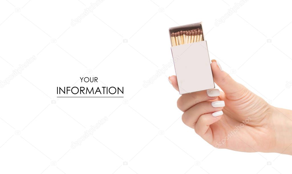 Box of matches in hand pattern