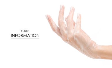 Sabunlu el köpük desen