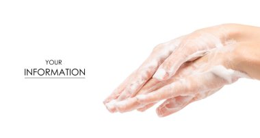 Sabunlu el köpük desen