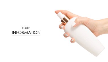 Şişe kozmetik losyon el kozmetik desende sprey.