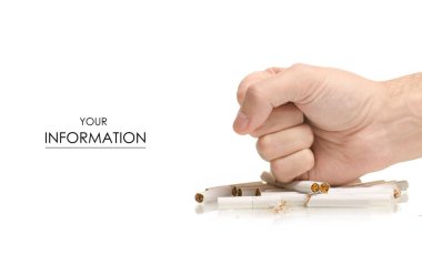 Erkek el desen kırık sigara durdurmak