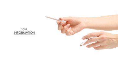 Sigara el desen içinde