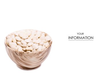 Beyaz fasulye pial plaka desen