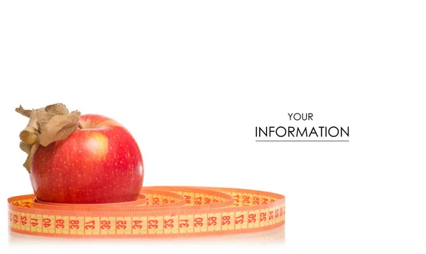 Salute centimetro Apple perdere peso modello — Foto Stock