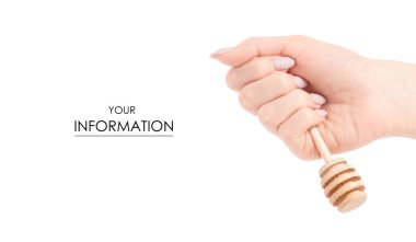 Kaşık bal el desen için