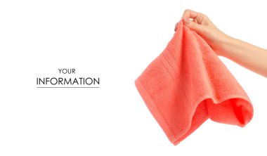 El Temizleme işlemi deseni havlu