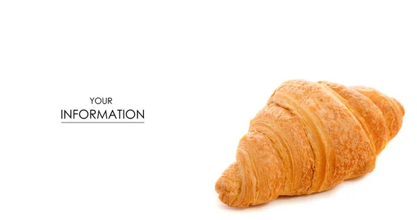 Croissant potravin sladkost vzor — Stock fotografie