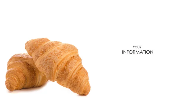 Croissant potravin sladkost vzor — Stock fotografie