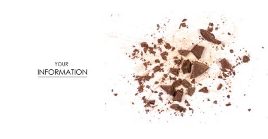 Yığın kıyılmış, öğütülmüş Çikolata talaşı desen