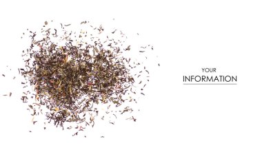 Yaprak çay çiçek ve meyve desenli