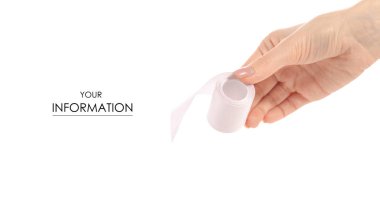 Beyaz kurdele dekorasyon el desen